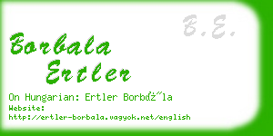 borbala ertler business card